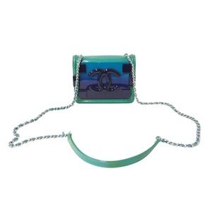 CHANEL Chain shoulder bag Lego Boy Brick Coco mark Enamel